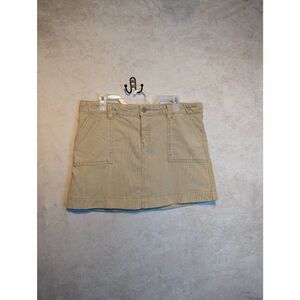 Gap Jeans corduroy khaki mini skirt size 14*